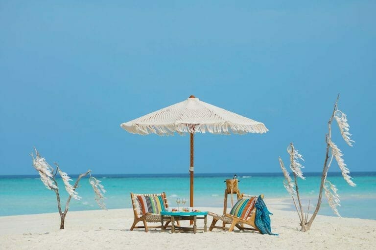 Beach Seating Areas at The Nautilus Maldives