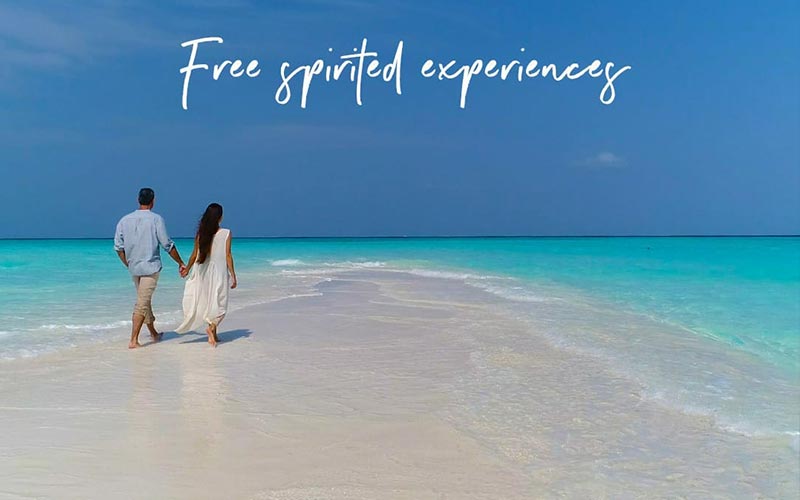 Couple Exploring the Beach  at The Nautilus Maldives 