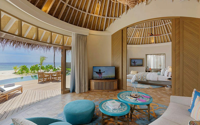 Interior Design of Beach House at The Nautilus Maldives 