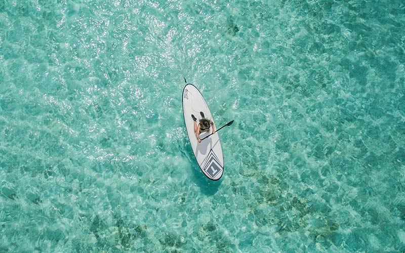 Stand-up paddleboarding at The Nautilus Maldives