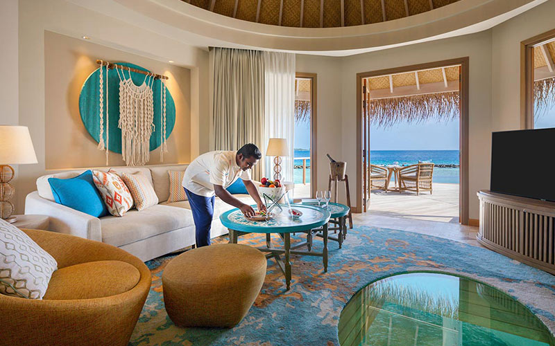 Interior Design of the Ocean House at The Nautilus Maldives 