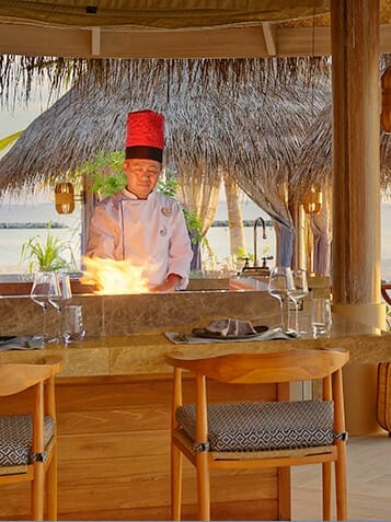 Talented Chef at  Nautilus Maldives Ocaso Restaurant