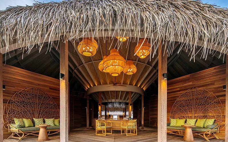 View of entrance to the Solasta Spa at The Nautilus Maldives