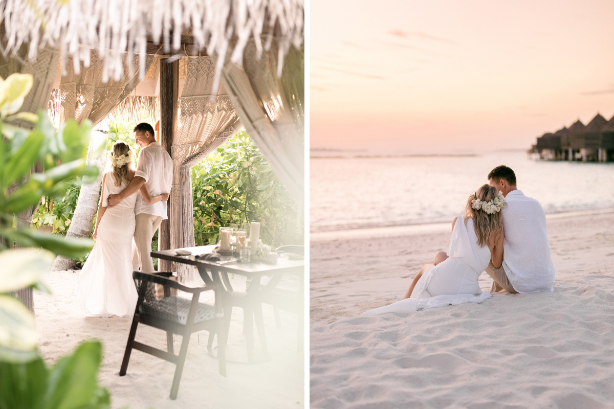 Romantic moments at The Nautilus Maldives