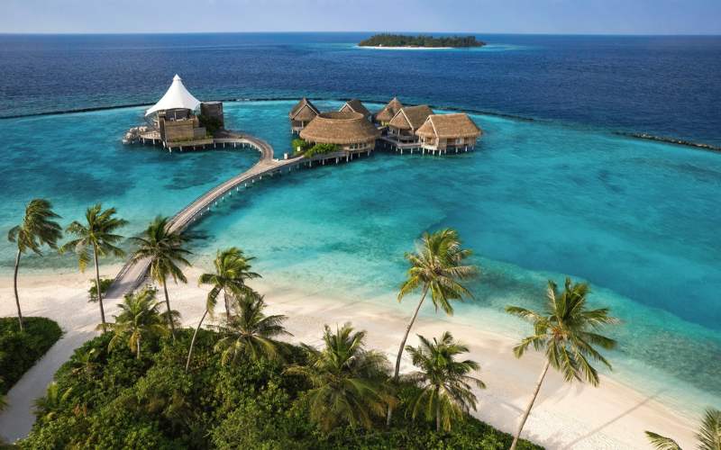 Aerial view of the Solasta Spa and Zeytoun Restaurant with stunning views