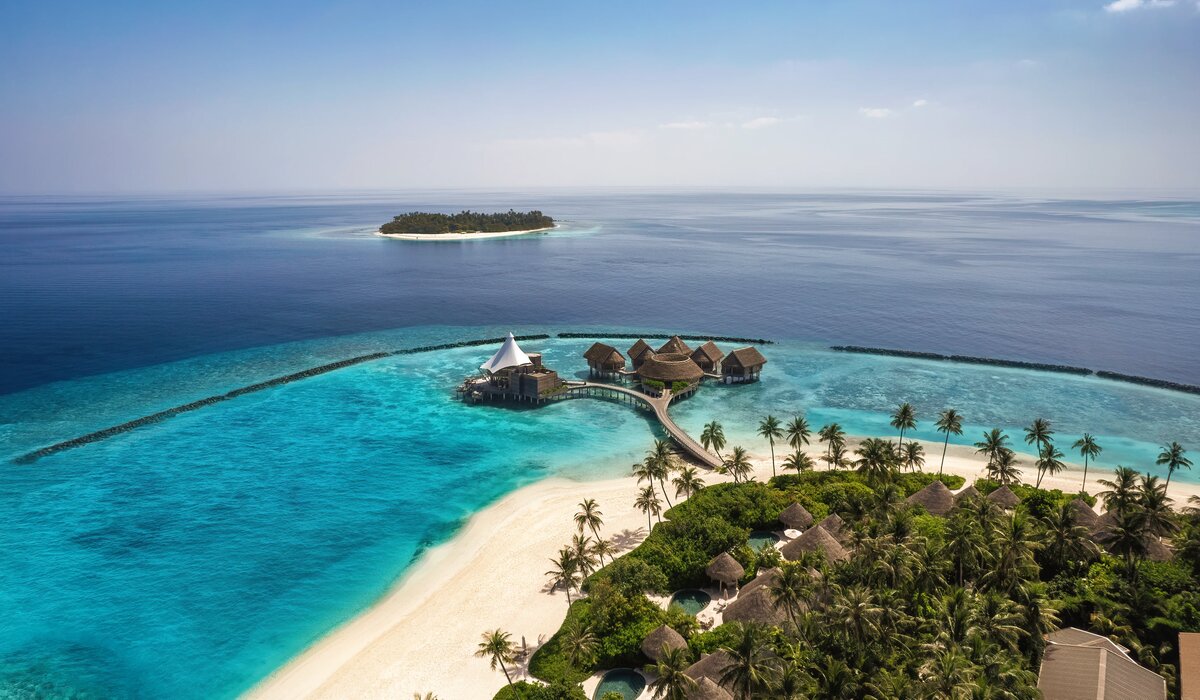Aerial view of Solasta Spa at The Nautilus Maldives