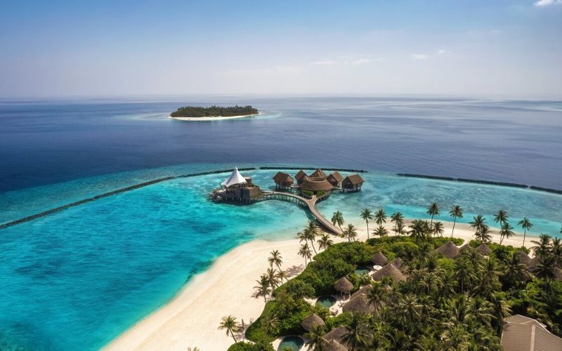 Aerial view of Solasta Spa at The Nautilus Maldives